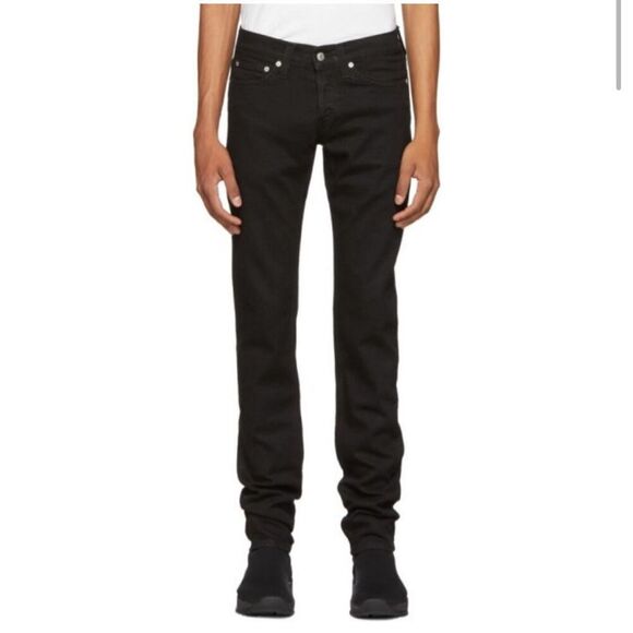 Helmut Lang Masc Lo Drainpipe Low Rise Skinny Jeans W24 \ M27 - Picture 1 of 11